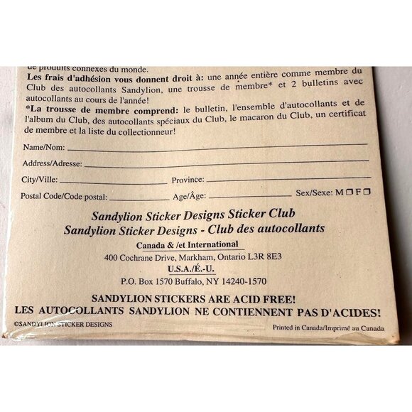 Vintage Sandylion Skeleton Stickers Halloween New Sealed Rare Goth Scrap… - Picture 10 of 10